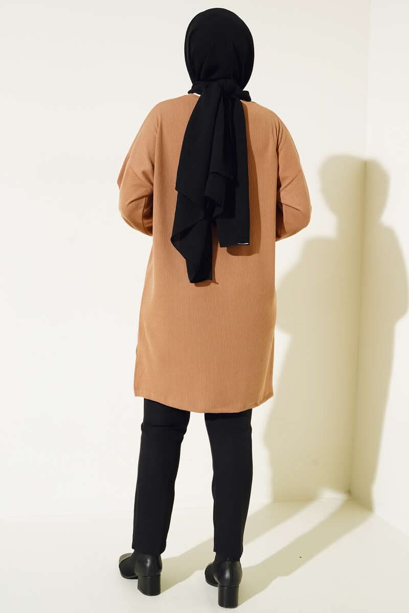 Parlak Taşlı İnce Fitilli Tunik