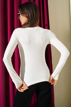 Parmak Geçirmeli Likralı Body