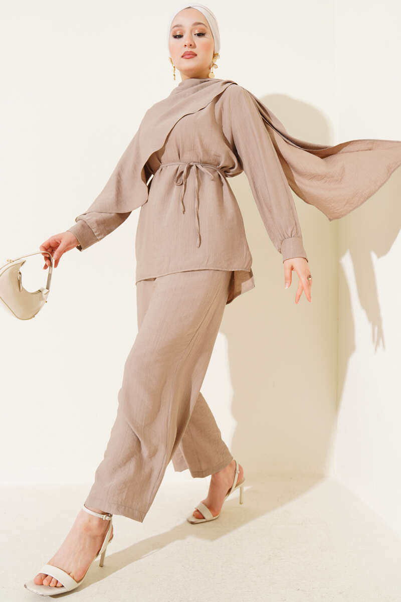 Tunic Double Set With Cape Detail