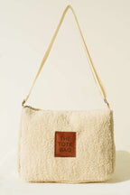 Peluş Omuz Askılı Tote Çanta