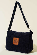 Peluş Omuz Askılı Tote Çanta