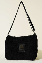 Peluş Omuz Askılı Tote Çanta