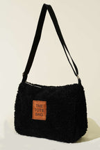 Peluş Omuz Askılı Tote Çanta