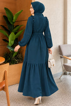 Brit - Robe boutonnée en guipure