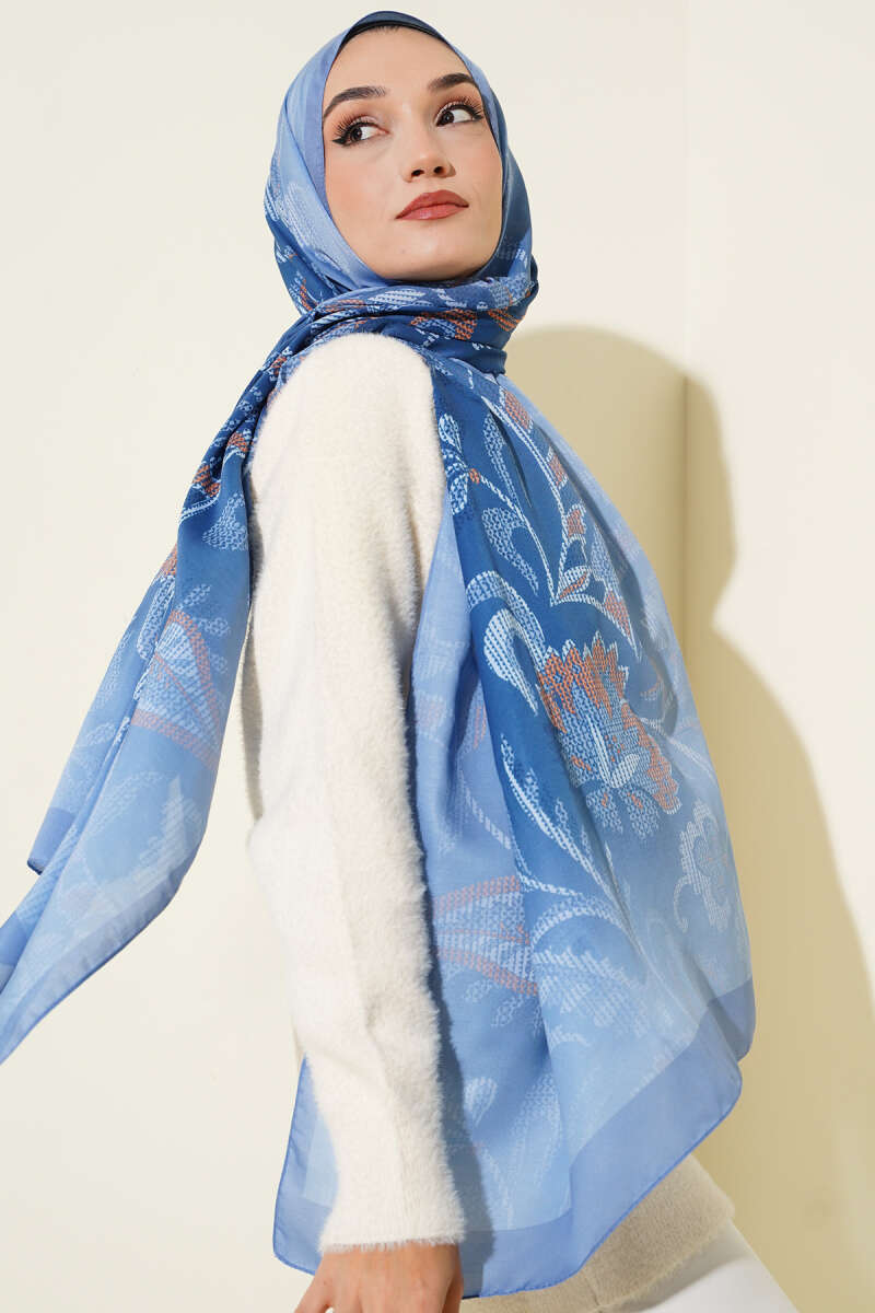 Piksel Paisley Desen Şal