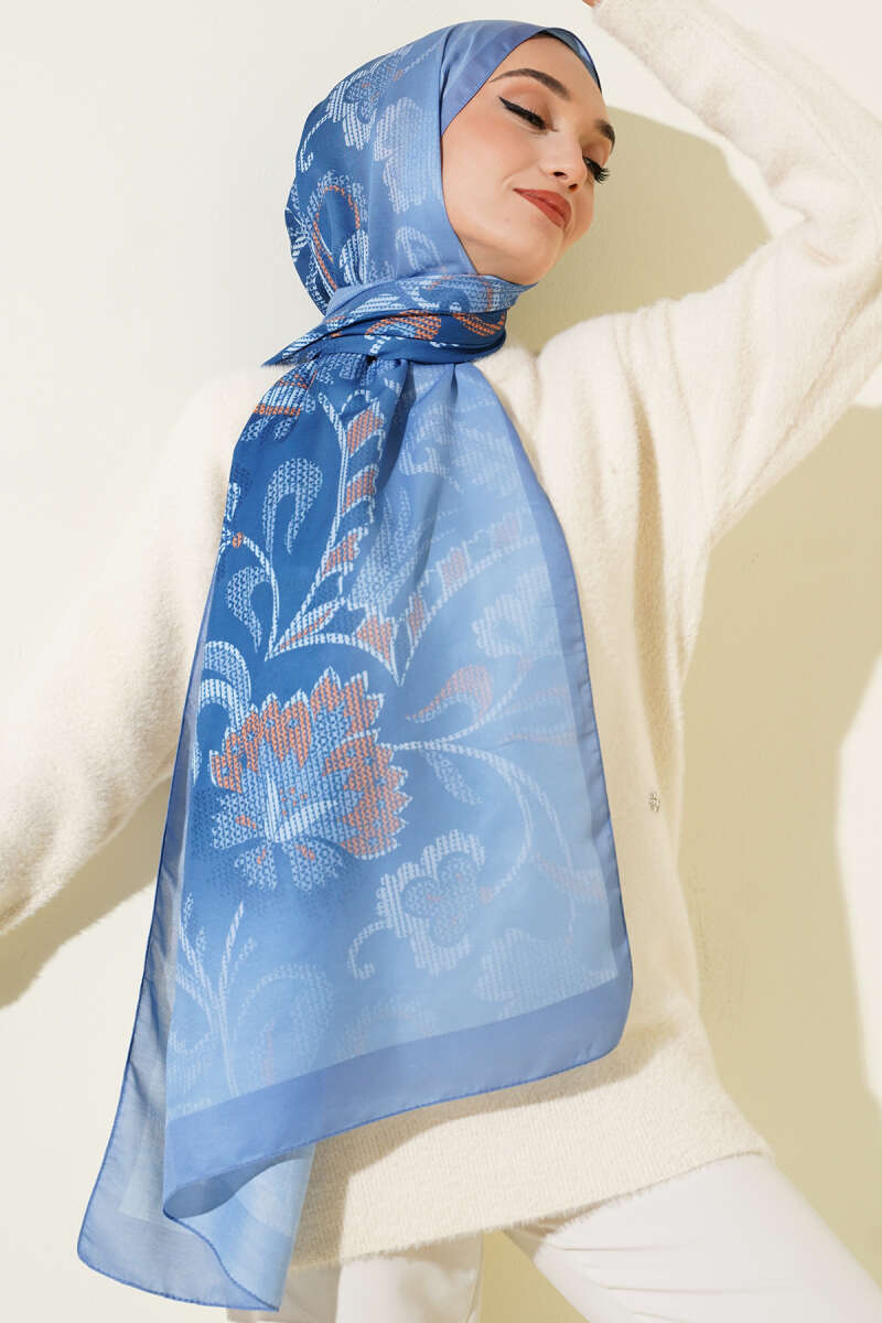 Piksel Paisley Desen Şal