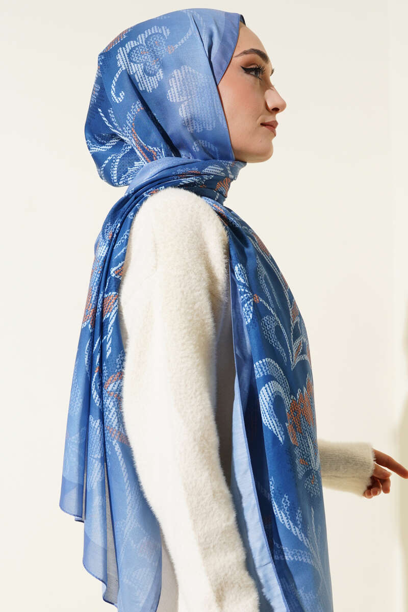 Piksel Paisley Desen Şal
