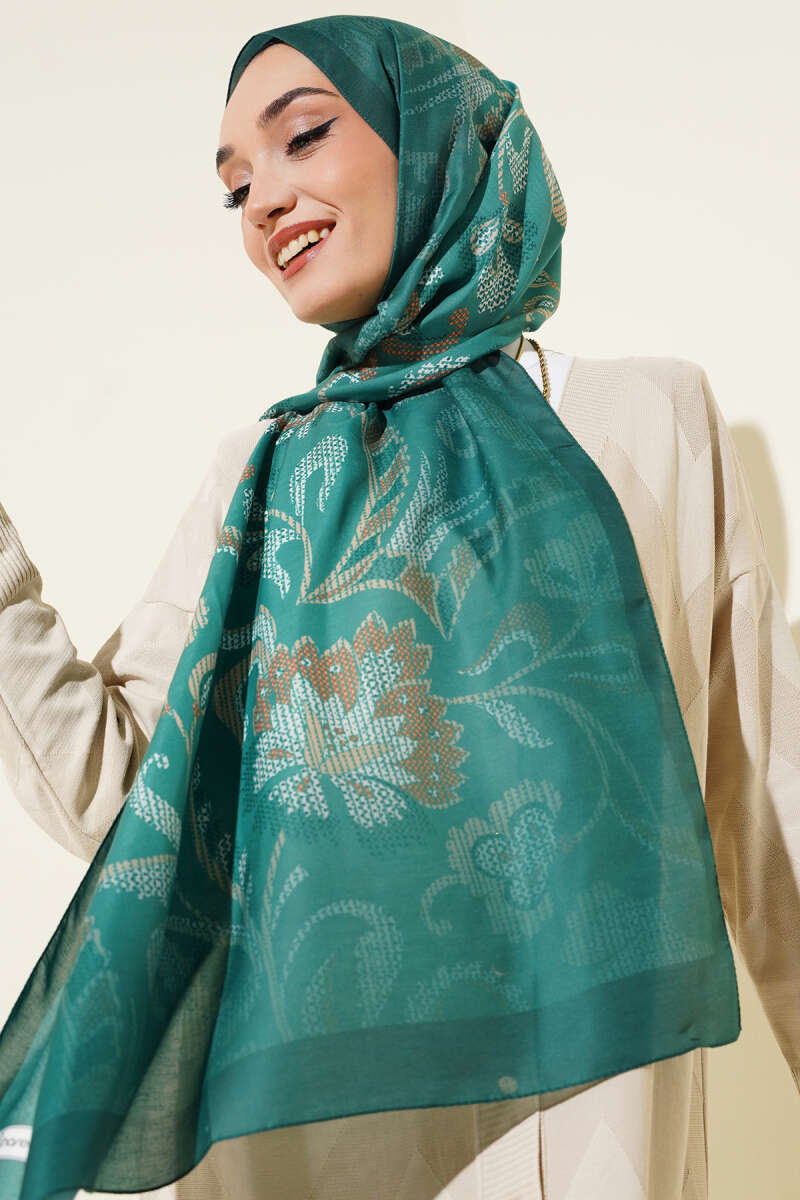 Piksel  Paisley Desen Şal