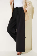 Pleated Detailed Trousers With Drawstring Belt