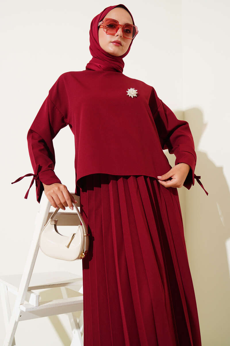 Piliseli Bilek İpli Dabıl Etekli Takım