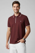 Polo Gizli Fermuarlı Erkek T-shirt