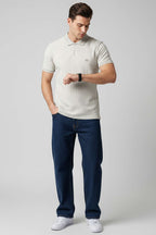 Polo Yaka Arma Detaylı Erkek T-shirt