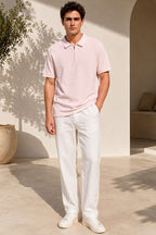 Polo Yaka Basic Fermuarlı T-shirt