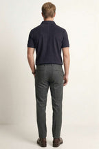 Polo Yaka Basic Tensel Erkek T-shirt Lacivert