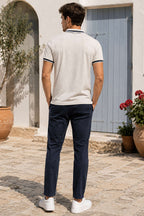 Polo Yaka Çizgili Erkek T-shirt