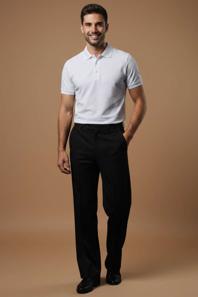 Polo Yaka Düğme Detaylı Erkek T-shirt