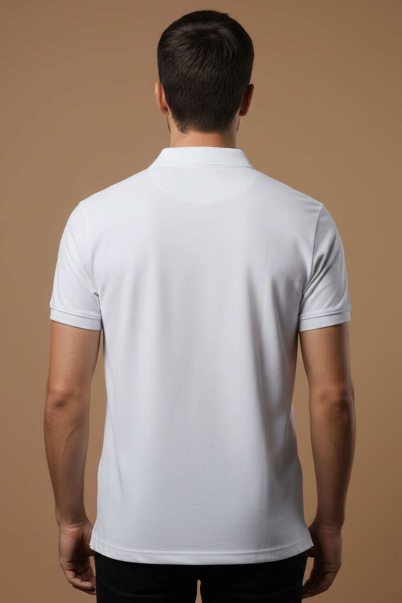Polo Yaka Düğme Detaylı Erkek T-shirt