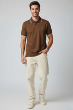 Polo Yaka Düğmeli Basic Erkek T-shirt