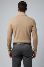 Polo Yaka Düğmeli Erkek Sweatshirt