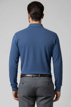 Polo Yaka Düğmeli Erkek Sweatshirt