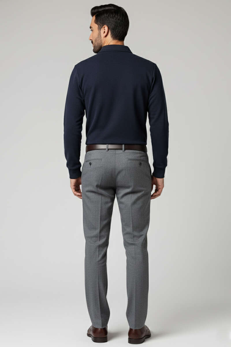 Polo Yaka Düğmeli Erkek Sweatshirt