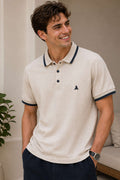 Polo Yaka Düğmeli Ribanalı Erkek T-shirt