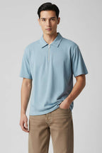 Polo Yaka Fermuarlı Erkek T-shirt