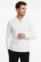 Polo Yaka Fermuarlı Merserize T-shirt