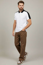 Polo Yaka Garnili Erkek T-shirt