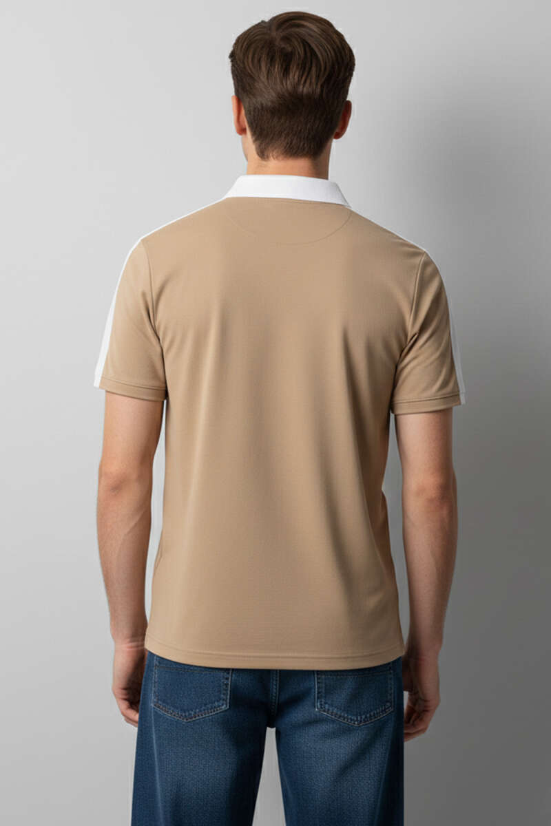 Polo Yaka Garnili Erkek T-shirt