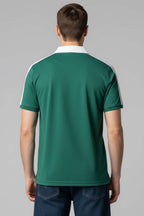 Polo Yaka Garnili Erkek T-shirt Nefti