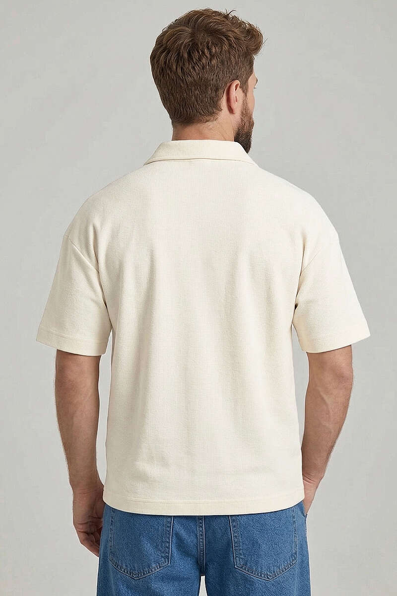 Polo Yaka Im Possible Baskılı Erkek T-shirt