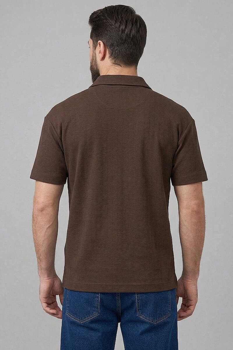 Polo Yaka Im Possible Baskılı Erkek T-shirt