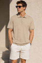 Polo Yaka Kol Ribanalı Erkek T-shirt