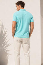 Polo Yaka Kol Ribanalı Erkek T-shirt Mint