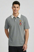 Polo Yaka Nakışlı Erkek T-shirt