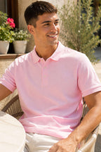 Polo Yaka Yarım Düğmeli Erkek T-shirt