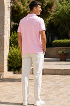 Polo Yaka Yarım Düğmeli Erkek T-shirt