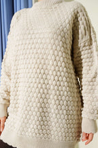 Popit Embossed Knitted Tunic