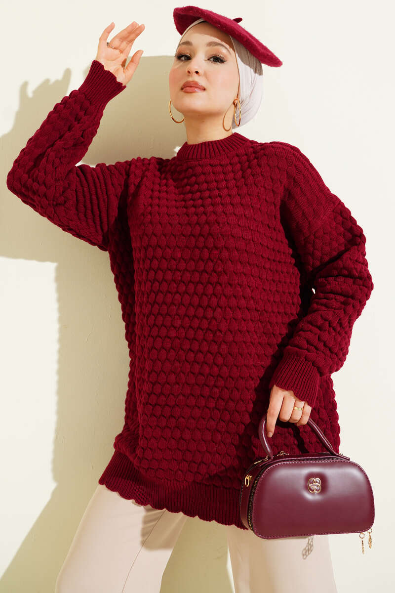 Popit Embossed Knitted Tunic