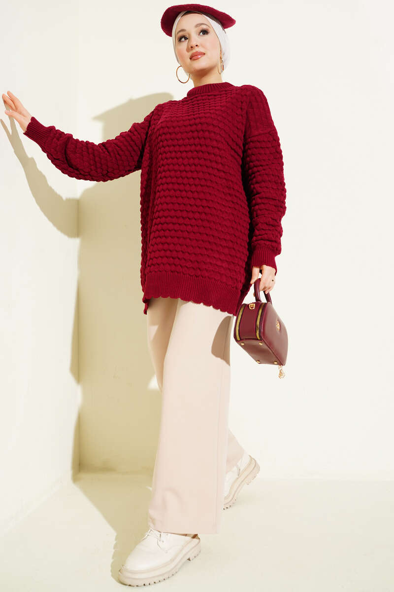 Popit Embossed Knitted Tunic