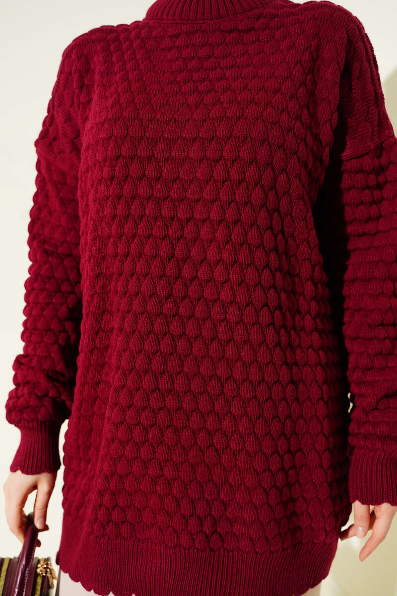 Popit Embossed Knitted Tunic