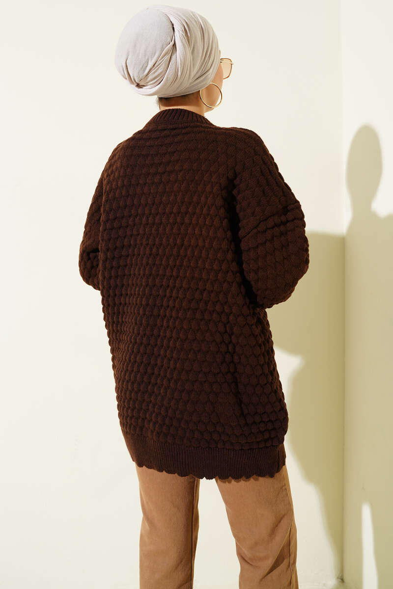 Popit Kabartmalı Triko Tunik