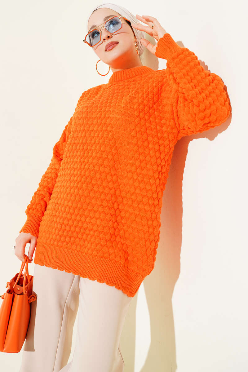 Popit Embossed Knitted Tunic