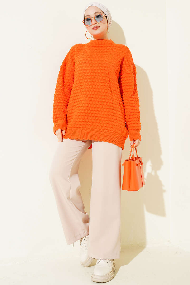 Popit Embossed Knitted Tunic