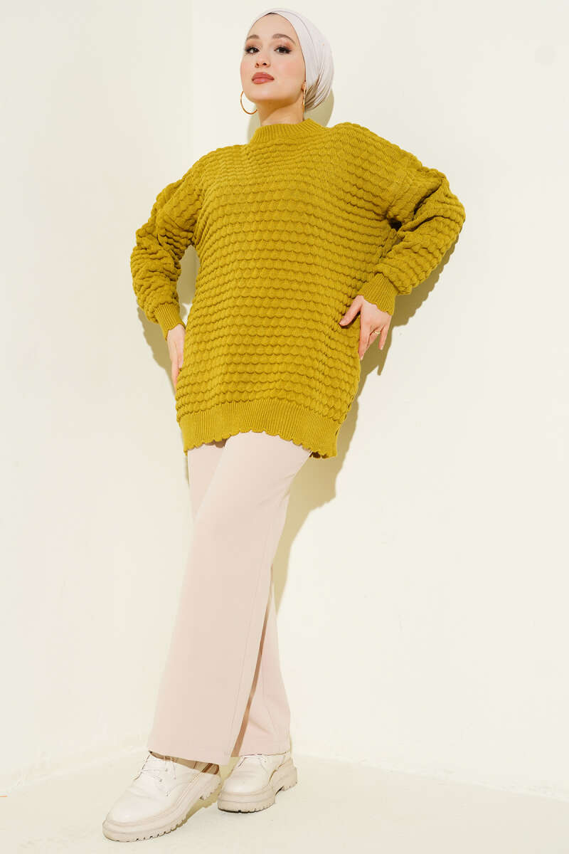 Popit Embossed Knitted Tunic