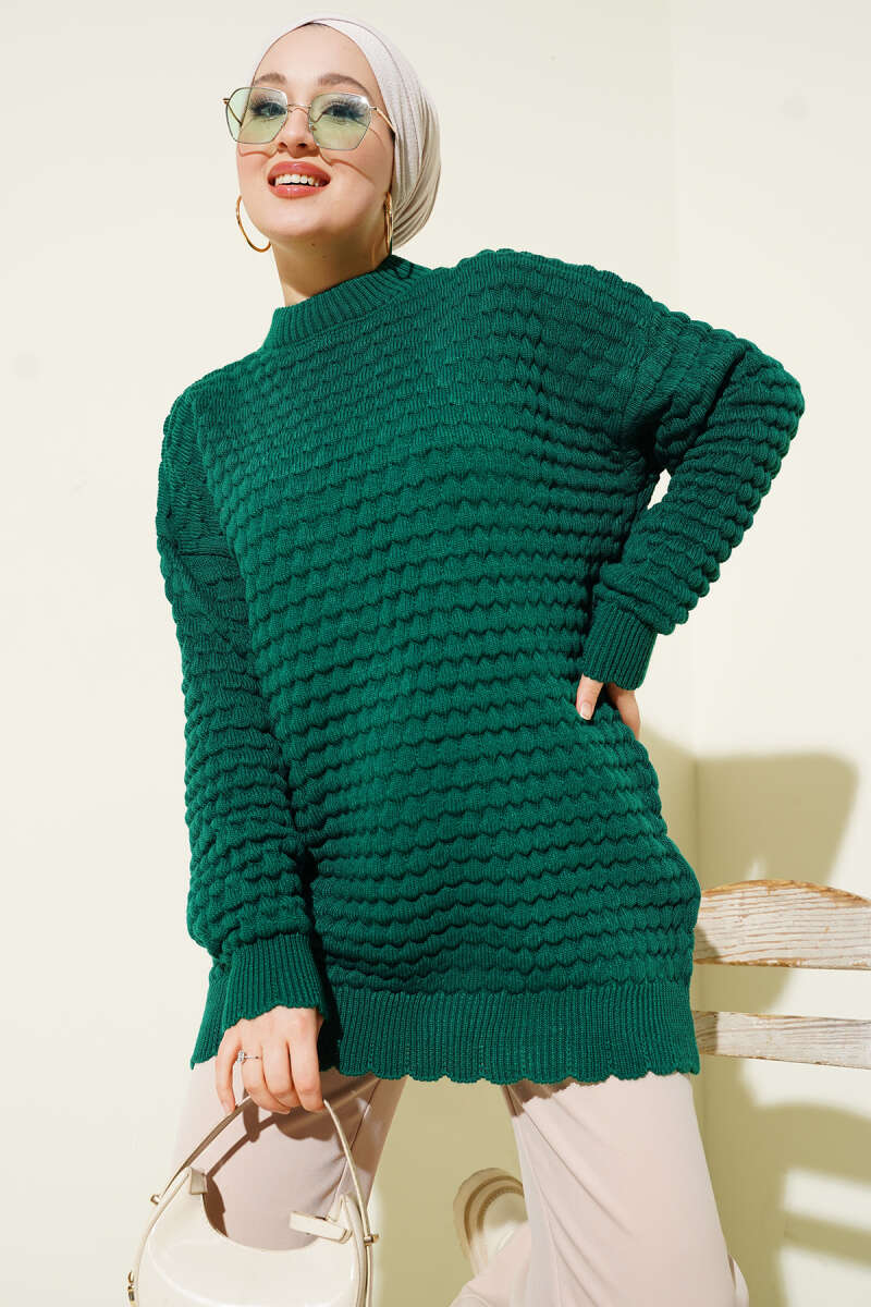 Popit Embossed Knitted Tunic