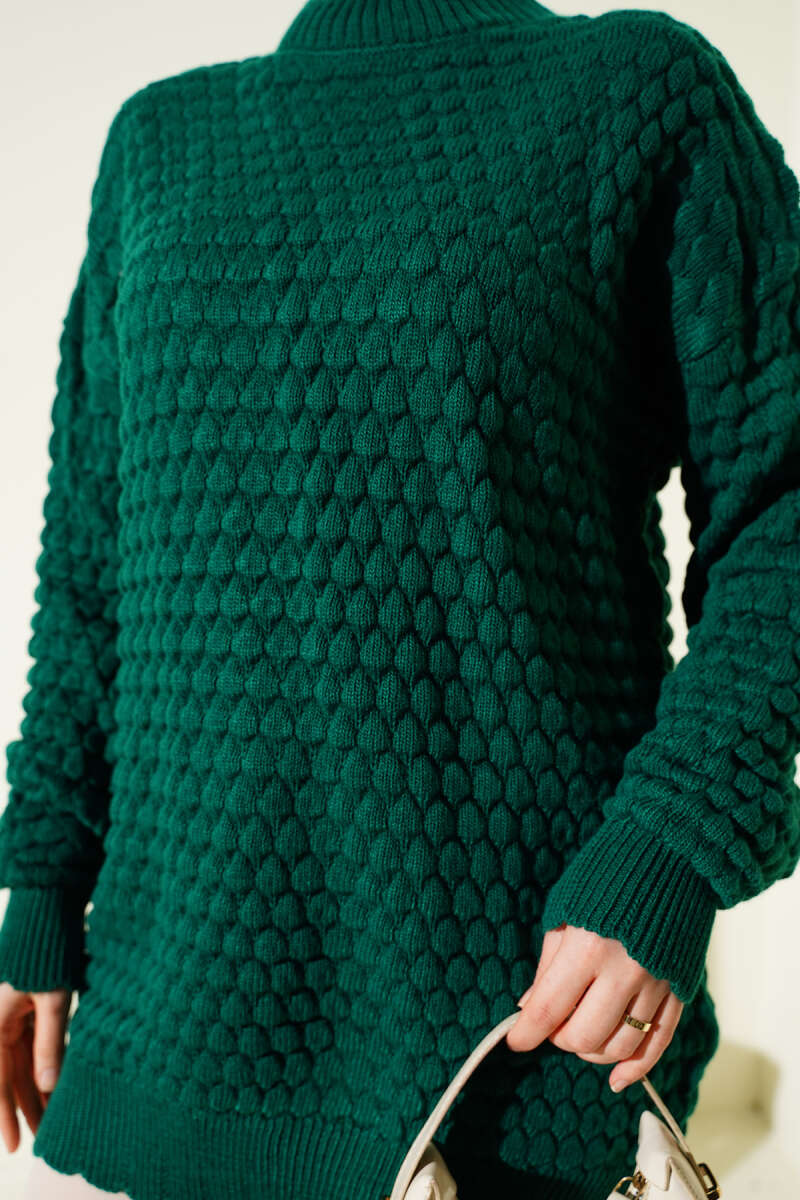 Popit Embossed Knitted Tunic