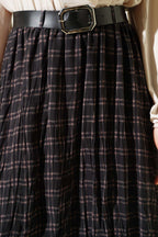 Pötikare Kemerli Kırışık Şifon Etek