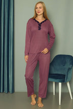 Puantiyeli Kadın Pijama Takımı
